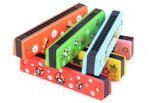 特价木制彩色16孔儿童口琴吹奏音乐玩具1-3岁宝宝玩具口琴