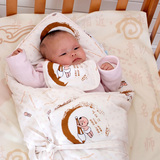 不亦乐乎新生儿宝宝礼盒春夏秋冬款婴儿用品纯棉抱被抱毯包被特价