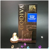 17年2月 美国godiva歌帝梵歌帝梵85%纯可可黑巧克力排块100g