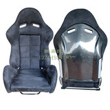 赛车座椅 汽车安全椅 SPA黑碳纤可调节 麂皮绒 OEM款式双滑轨