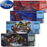 正品Disney/迪士尼漫威复仇者联盟蜘蛛侠计算器塑料文具笔盒81044
