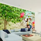 背景墙壁画卡通环保热卖大型壁画3D立体无缝墙布儿童房墙壁纸卧室