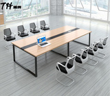 新品办公家具板式大小型会议桌简约现代长条桌接待台办工作桌
