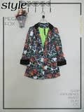 春夏新款韩版女士时尚修身花卉九分袖薄款小西装外套/32元包邮