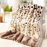 苏娜国际秋冬保暖珊瑚绒毯子毛巾被拉舍尔毛毯加厚双层空调毯盖毯