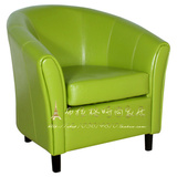 美式新古典皮艺老虎椅沙发椅休闲单人沙发椅简约现代沙发特价