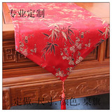 定做中式古典红木家具仿古家具绸缎桌旗桌布靠垫等