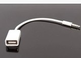 汽车AUX音频转换线 CD 3.5mm公转USB母 数据线 USB转3.5音频插头