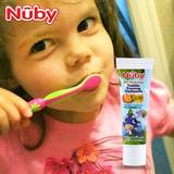 美国努比nuby宝宝儿童软毛牙刷牙膏套装适合口腔训练牙膏组0-8岁
