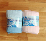 外贸出口日本冷感丝+纯棉 休闲薄毯 单人空调被  冰丝薄被 夏凉被