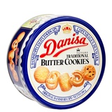 印尼进口食品 Danisa/丹麦丹尼诗皇冠曲奇饼干200g原味铁罐装