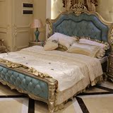 欧式床 双人床1.8米大床美式实木公主床婚床真皮床奢华小户型家具