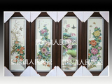 四季花鸟 景德镇陶瓷瓷器 瓷板画 客厅 办公室 宾馆有框装饰国画