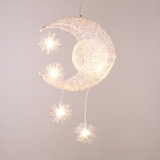 星星月亮个性吊灯创意卧室餐厅阳台灯具现代简约时尚儿童房间灯饰