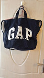 现货 GAP 经典徽标女士帆布包背提包 女装534528原价249元
