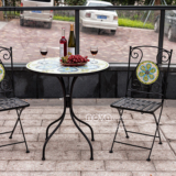 吉嘉美式户外桌椅简约现代铁艺桌椅组合套装休闲阳台庭院桌椅
