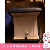 日本代购 MIKIMOTO御木本18K黄金 珍珠项链