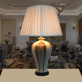 客厅卧室床头台灯led节能护眼夜灯现代中式新古典宜家陶瓷装饰灯