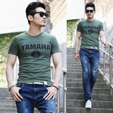 夏季2016新款韩国代购男装t桖韩版潮流青年字母男士圆领短袖T恤衫