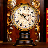 座钟钟表客厅台钟欧式静音大号时尚创意双面摆件中式古典仿古电子