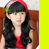 韩版宝宝假发婴儿童假发套公主中长卷发摄影假发套女童假发