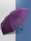 天堂伞男款全自动纯色防紫外线折叠晴雨伞-三折伞