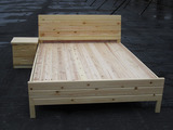 杭州市区包送货安装 松木床 实木床 双人床 木板床1.5 1.8米