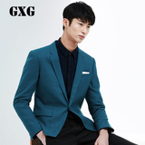 GXG男装 男士西装外套 时尚修身蓝色斯文单西#53201017