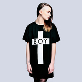 LONG CLOTHING英伦潮牌新款Boy London合作款十字架短袖T恤情侣款