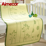 Aimecor夏季婴儿床凉席儿童宝宝幼儿新生儿婴童凉席亚麻竹炭纤维