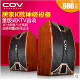 COV CV-280家庭KTV音响套装 教学会议培训专业双10寸卡包音箱套装