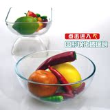 菲内克斯钢化玻璃碗 耐热圆形加厚 水果沙拉碗 微波炉专用玻璃碗