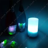 新款LED充电酒吧台灯 创意ABS圆柱型发光装饰烛台小夜灯