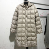 B2-3外贸原单简约纯色款格子纹纹路冬季宽松女装棉衣外套   0.6