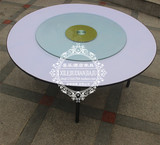 酒店钢化玻璃转盘金沙1.0米1.1米1.2米1.3米底座餐桌饭店圆桌转盘