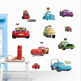 新款墙贴儿童男孩卡通车卧室背景墙幼儿园小汽车赛车贴纸DM570165