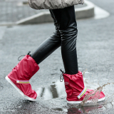 春季新款雨靴下雨天防水鞋套防雨防滑鞋套加厚底男女高帮雪地靴