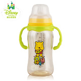 迪士尼宝宝正品幼儿PPSU双手柄奶瓶防摔防胀气奶瓶宽口径两用儿童