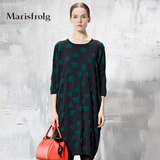 Marisfrolg玛丝菲尔 舒适廓型羊毛针织连衣裙 专柜正品冬季女装新
