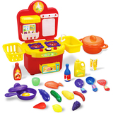 热卖贝恩施仿真儿童厨房厨具 多功能餐具组合过家家套餐 益智玩具