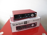 Focusrite Scarlett 2I4声卡USB音频接口配音录音专业录音声卡