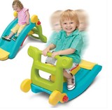 美国高思维二合一滑梯木马婴儿玩具儿童滑梯儿童木马滑滑梯摇马