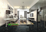 佛山品牌陶瓷800 800地砖客厅卧室瓷砖 全抛釉黑金花防滑地板砖