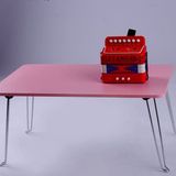 粉色电脑桌床上用宿舍电脑桌可折叠懒人桌床上书桌加高小桌子大号