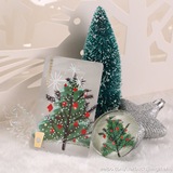 【现货】星巴克2015年圣诞树星享卡空卡附送冰箱贴磁铁