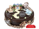 天津巴黎贝甜儿童蛋糕【森林公园】巧克力蛋糕生日卡通蛋糕配送