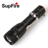 正品SupFire神火F5 强光手电筒L2-T6调焦变焦户外骑行远射LED充电