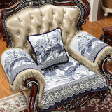 新中式古典沙发垫高档荷花现代中式沙发坐垫欧式组合沙发垫定做