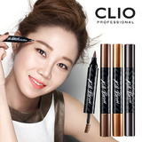 Clio/珂莱欧液体眉笔 自然双头两用染眉膏 防水防汗不脱色眼线笔