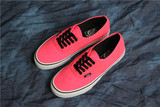 Vans Authentic 2015 秋季荧光粉色帆布鞋女鞋休闲鞋板鞋运动鞋